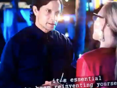 Carli on Fantasy Island S2.E1, in dialogue: 'It's essential to keep reinventing yourself.'